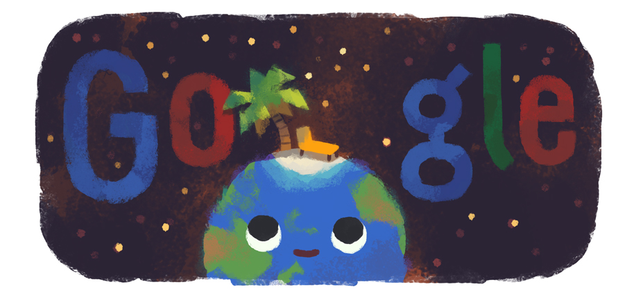 Il doodle di Google per il primo giorno d’estate