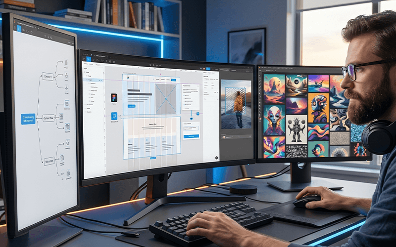 AI per graphic e web designer: 5 strumenti da usare subito